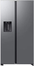 Samsung Side-by-Side Kühlschrank RS70F64KET/EF mit Wasserspender, AI Energie-Modus, SpaceMax, Rundumkühlung, 635 l, Edelstahl